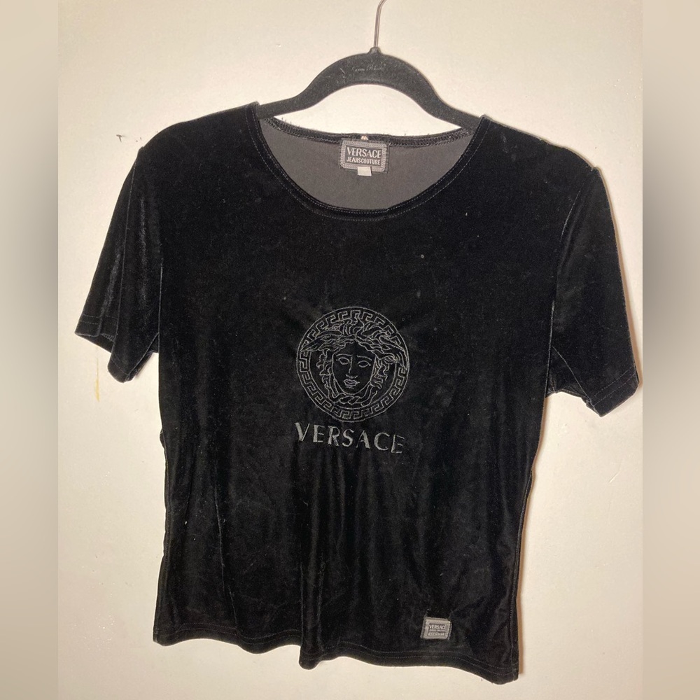 Vintage Versace velvet shirt